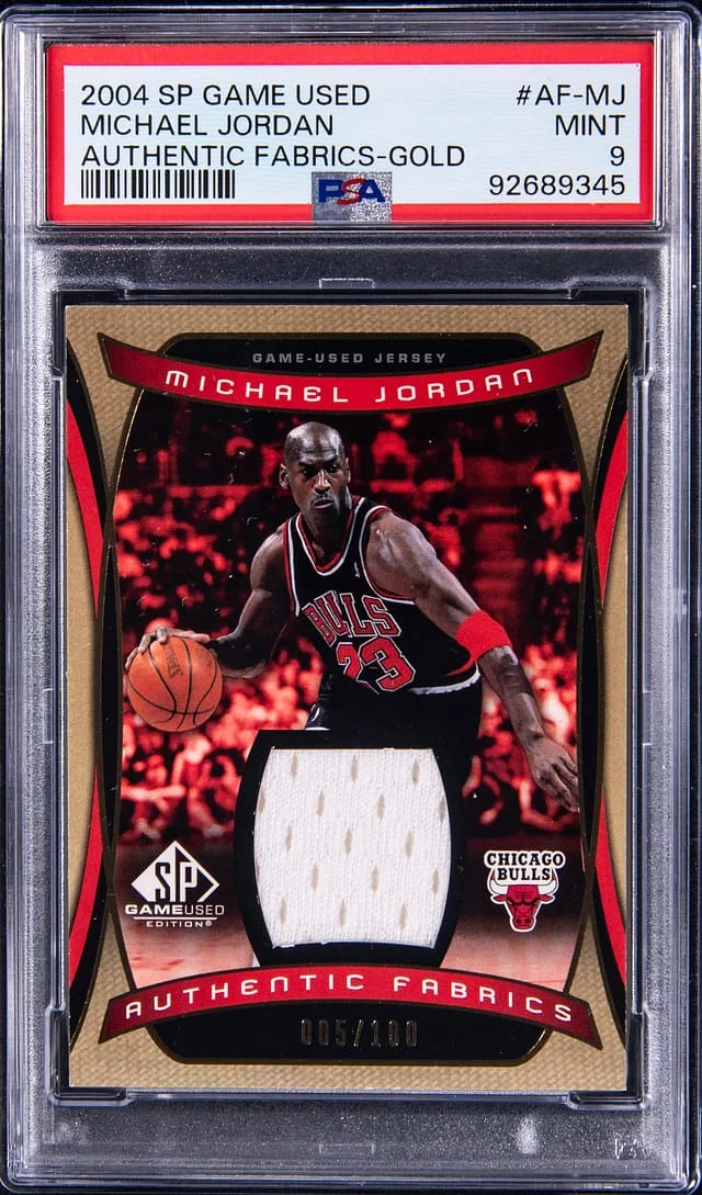 2004-05 Upper Deck SP Game Used Michael Jordan Authentic Fabrics Gold #AF-MJ card image