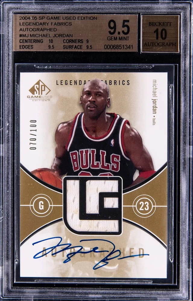2004-05 Upper Deck SP Game Used Michael Jordan Edition Legendary Fabrics Autographs #ALF-MJ card image
