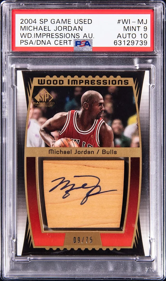 2004-05 Upper Deck SP Game Used Michael Jordan Wood Impressions #WI-MJ card image