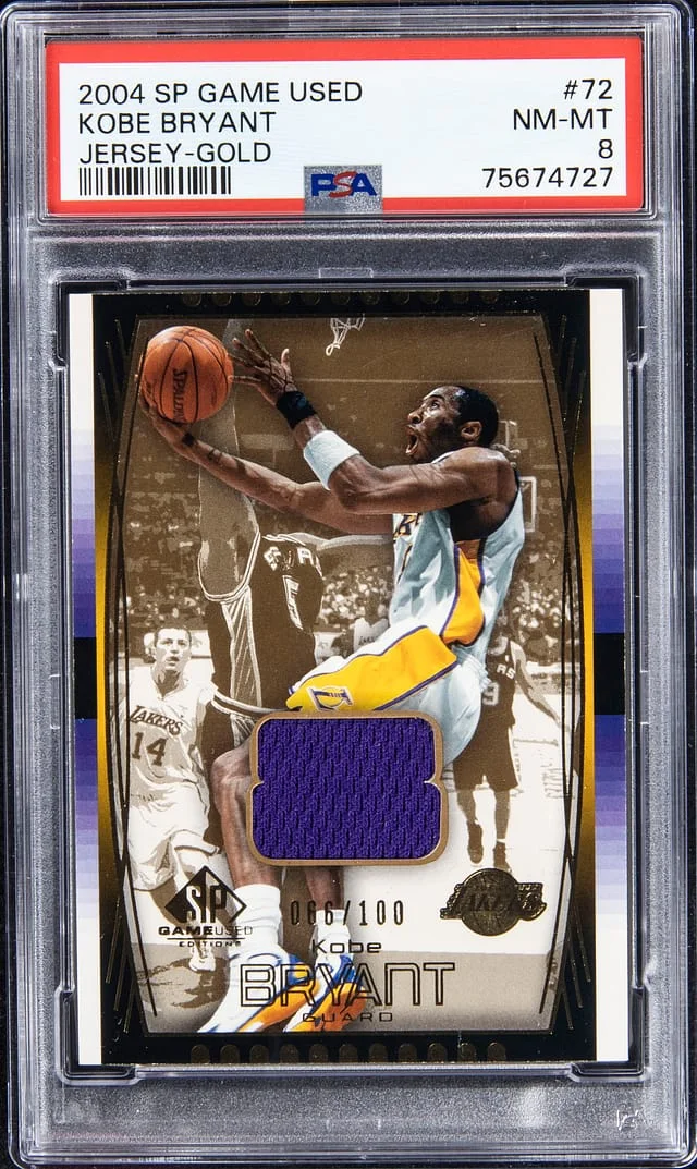 2004-05 Upper Deck SP Kobe Bryant Jersey Gold #72 card image
