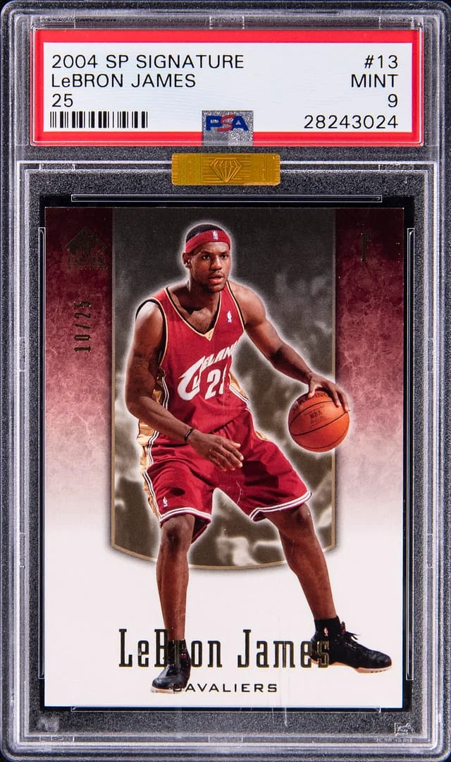 2004-05 Upper Deck SP LeBron James Signature 25 #13 card image