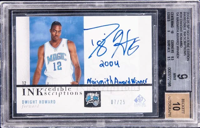 2004-05 Upper Deck SP Signature Edition Dwight Howard Inkredible Inscriptions #II-DH3 card image