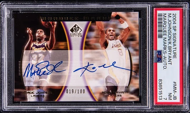 2004-05 Upper Deck SP Signature Edition Kobe Bryant/Magic Johnson Marquee Marks Dual Autographs #MM-JB card image