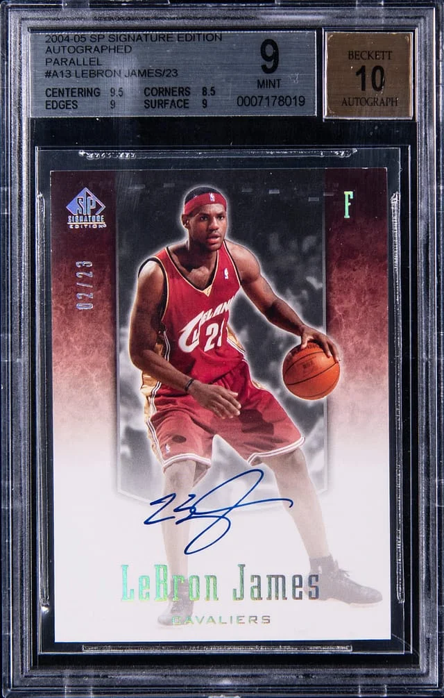 2004-05 Upper Deck SP Signature Edition LeBron James Autographed Parallel #A13 card image