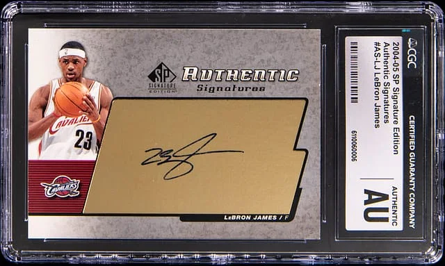 2004-05 Upper Deck SP Signature Edition LeBron James Authentic Signatures #AS-LJ card image