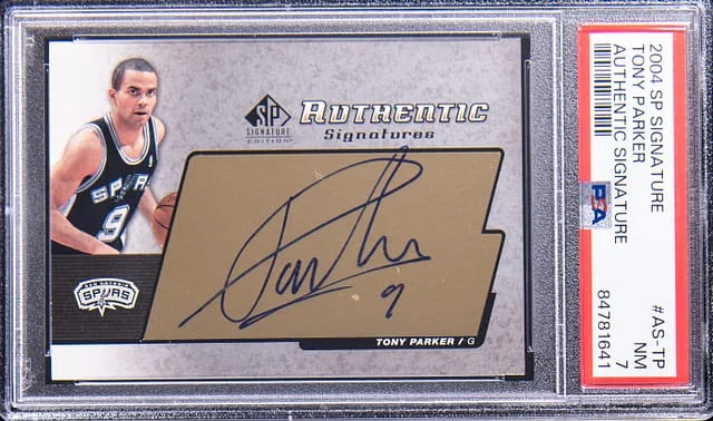 2004-05 Upper Deck SP Tony Parker Signature Authentic Signature #AS-TP card image
