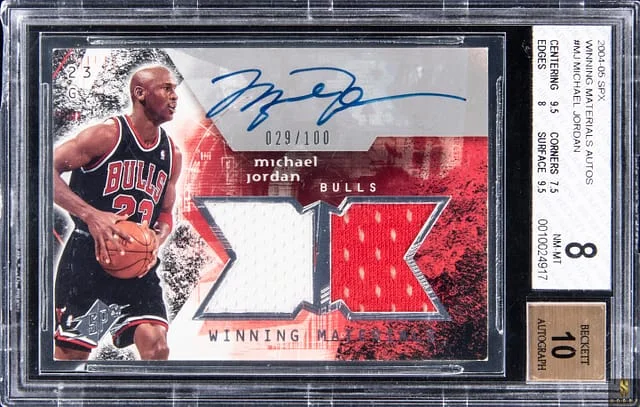 2004-05 Upper Deck SPx Michael Jordan Winning Materials Autograph #WMA-MJ card image