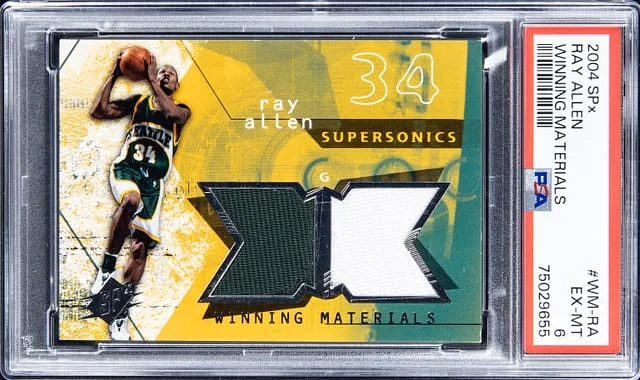 2004-05 Upper Deck SPx Ray Allen Winning Materials #WM-RA card image