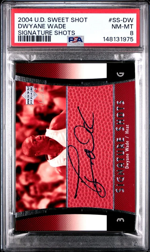 2004-05 Upper Deck Sweet Shot Dwayne Wade Signature Shots #SSR-DW card image