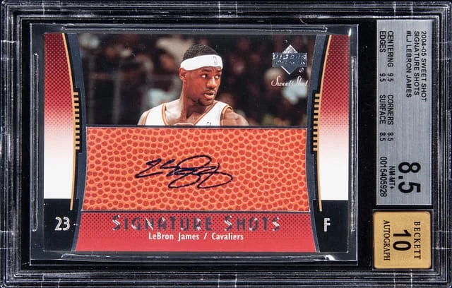 2004-05 Upper Deck Sweet Shot LeBron James Signature Shots #SS-LJ card image