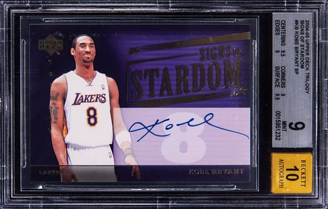 2004-05 Upper Deck Trilogy Kobe Bryant Signs of Stardom SP #SI-KB card image