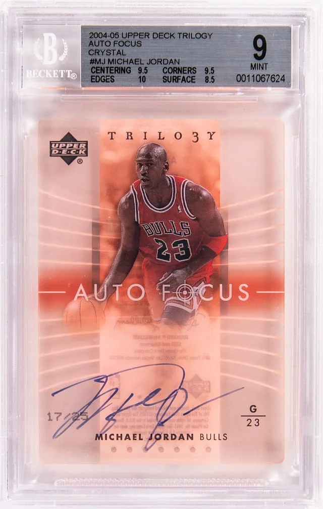 2004-05 Upper Deck Trilogy Michael Jordan Auto Focus Crystal #AF-MJ card image