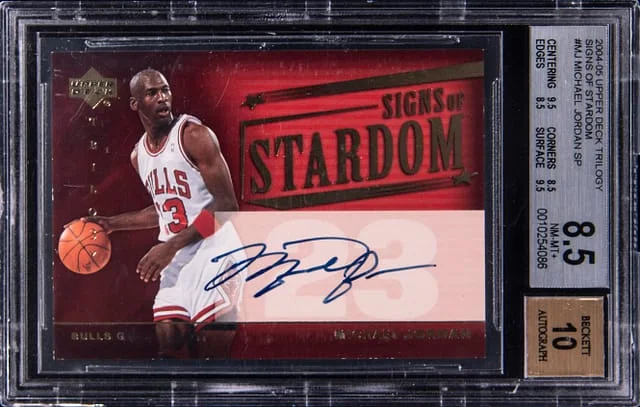 2004-05 Upper Deck Trilogy Michael Jordan Signs of Stardom #SI-MJ card image