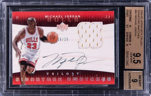 2004-05 Upper Deck Trilogy Michael Jordan Signature Swatches #SS-MJ card image