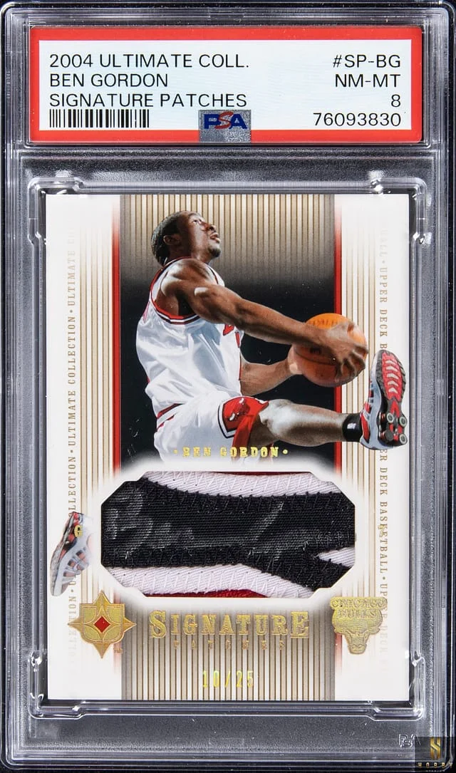 2004-05 Upper Deck Ultimate Collection Ben Gordon Signature Patches #SP-BG card image