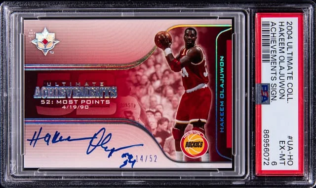 2004-05 Upper Deck Ultimate Collection Hakeem Olajuwon Achievements Signatures #UA-HO card image
