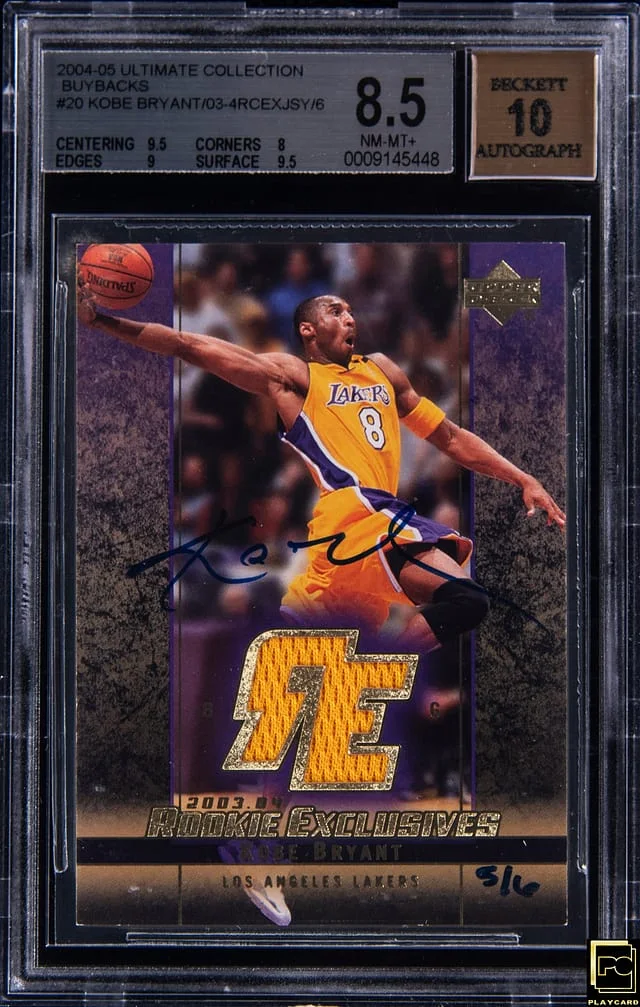 2004-05 Upper Deck Ultimate Collection Kobe Bryant Buybacks '03-'04 Exclusives Relic #150 card image