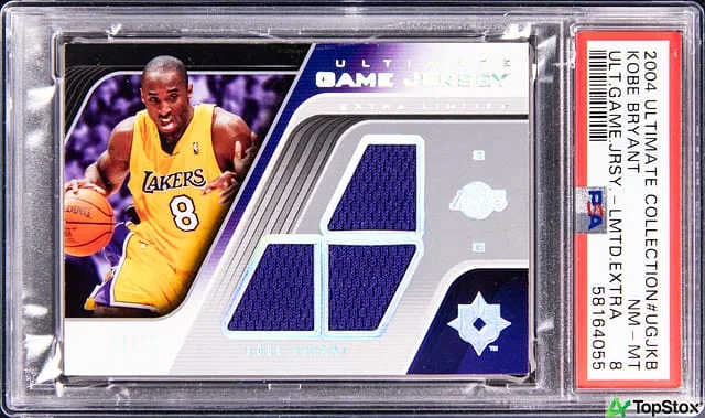 2004-05 Upper Deck Ultimate Collection Kobe Bryant Game-Used Ultimate Game Jersey Extra Limited #UGJ-KB card image