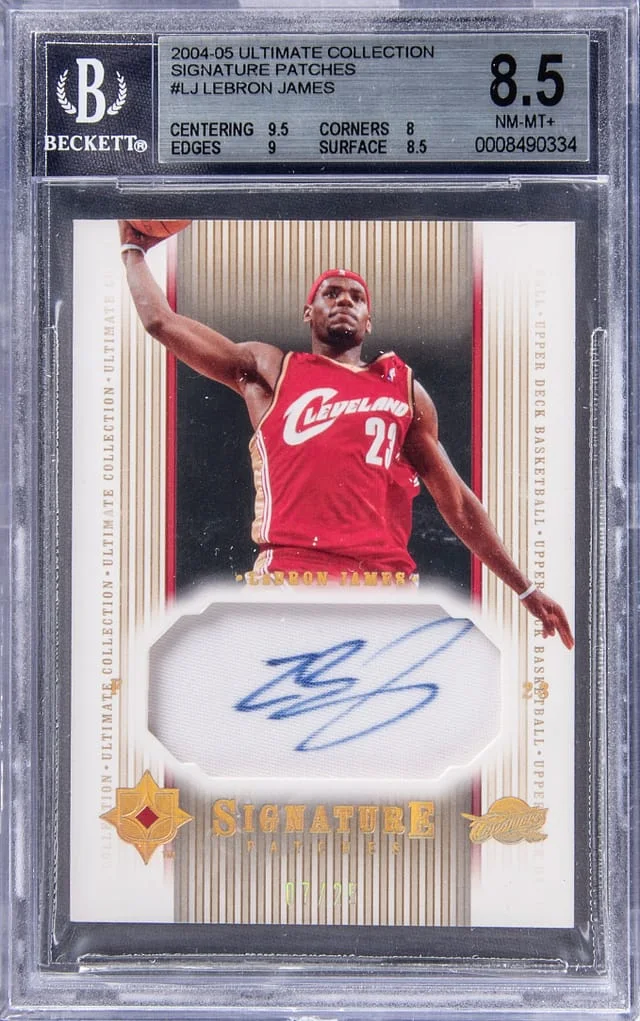 2004-05 Upper Deck Ultimate Collection Lebron James Signature Patches #SP-LJ card image
