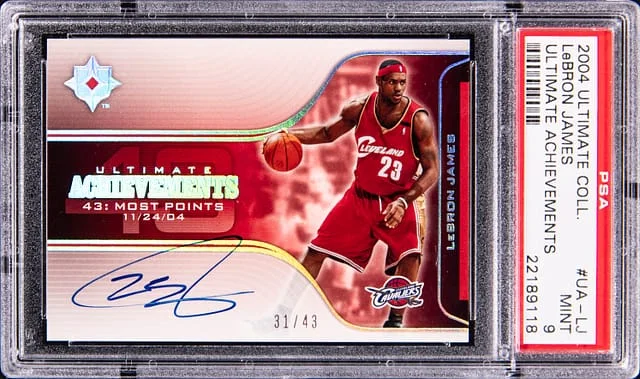 2004-05 Upper Deck Ultimate Collection LeBron James Achievements Signatures #UA-LJ card image