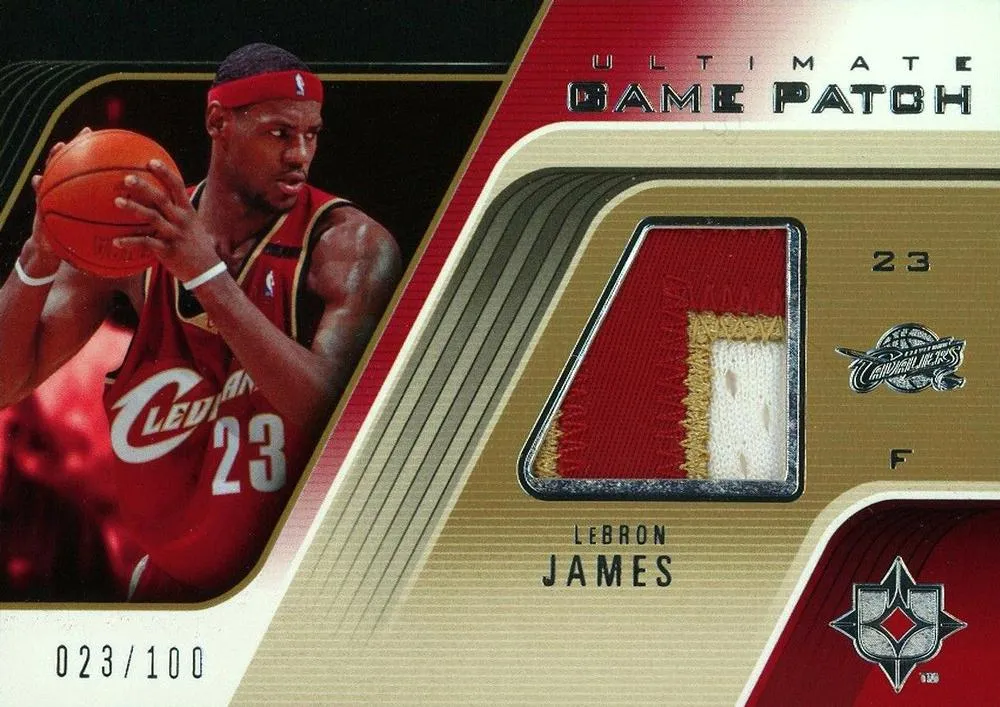 2004-05 Upper Deck Ultimate Collection Lebron James Game Patches #UGP-LJ card image
