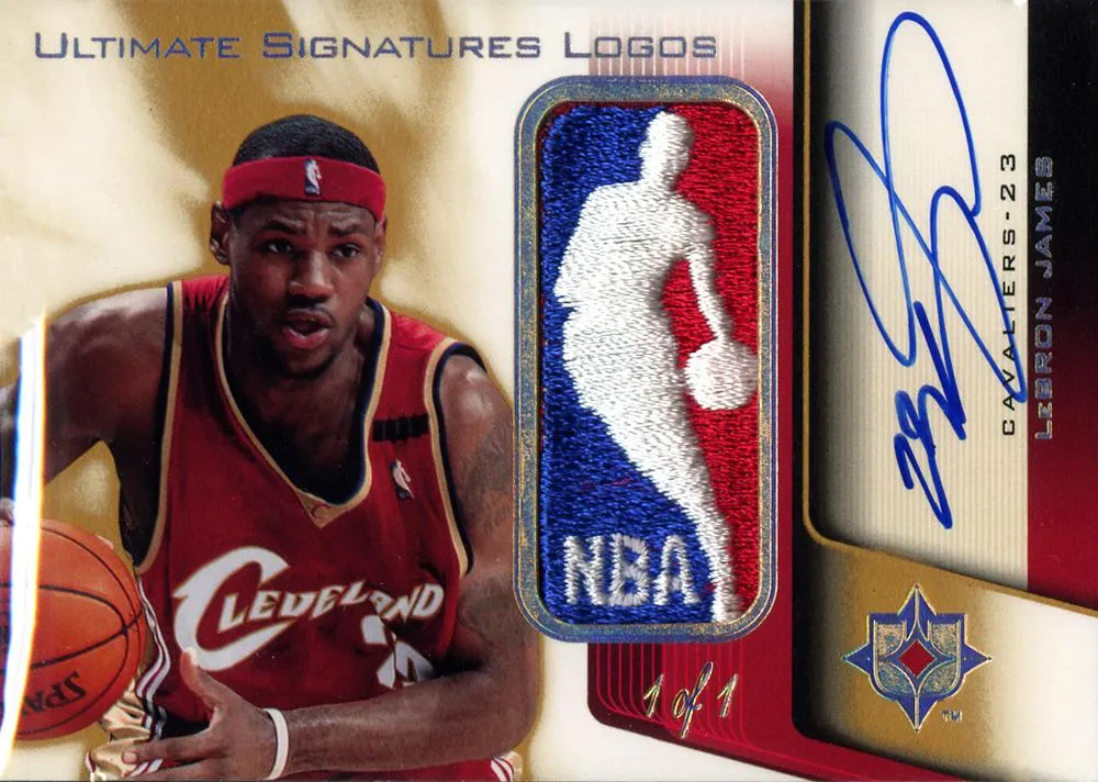 2004-05 Upper Deck Ultimate Collection Lebron James Signature Logos #USL-LJ card image