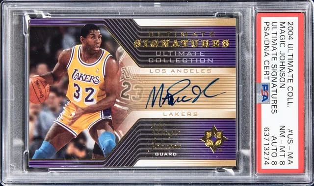 2004-05 Upper Deck Ultimate Collection Magic Johnson Ultimate Signatures #US-MA card image