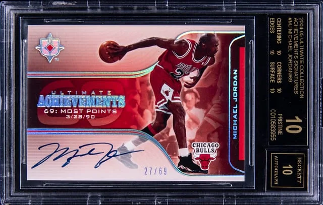 2004-05 Upper Deck Ultimate Collection Michael Jordan Achievements Signatures #UA-MJ card image