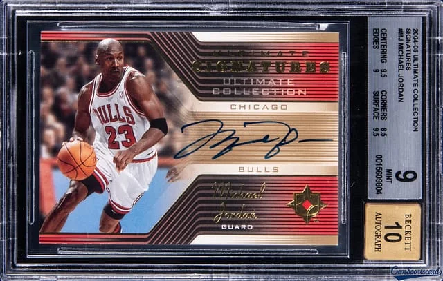 2004-05 Upper Deck Ultimate Collection Michael Jordan Signatures Gold #US-MJ card image