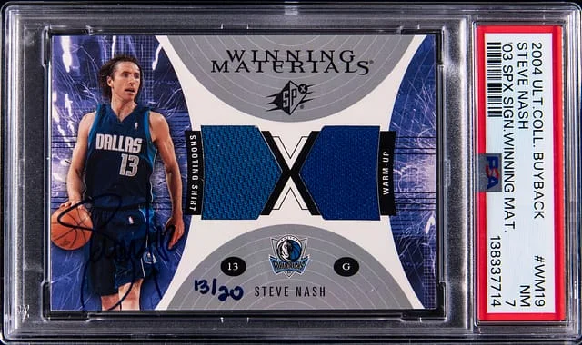 2004-05 Upper Deck Ultimate Collection Steve Nash Buyback '03 SPX Signature Winning Materials #WM19 card image