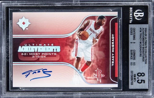 2004-05 Upper Deck Ultimate Collection Tracy McGrady Achievements Signatures #UA-TM card image