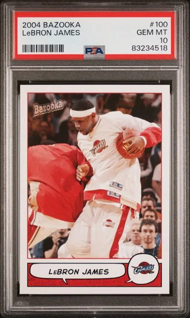 2004 Bazooka LeBron James #100 card image
