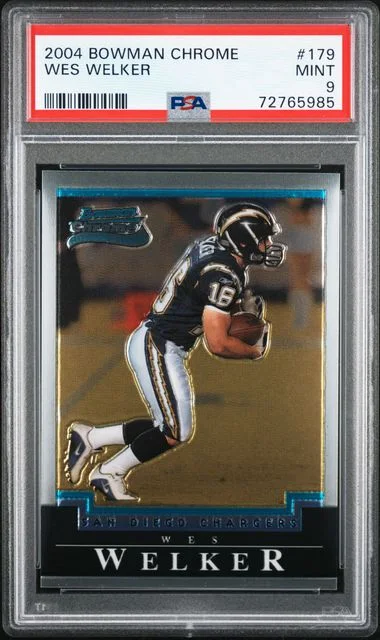 2004 Bowman Chrome Wes Welker #179 card image