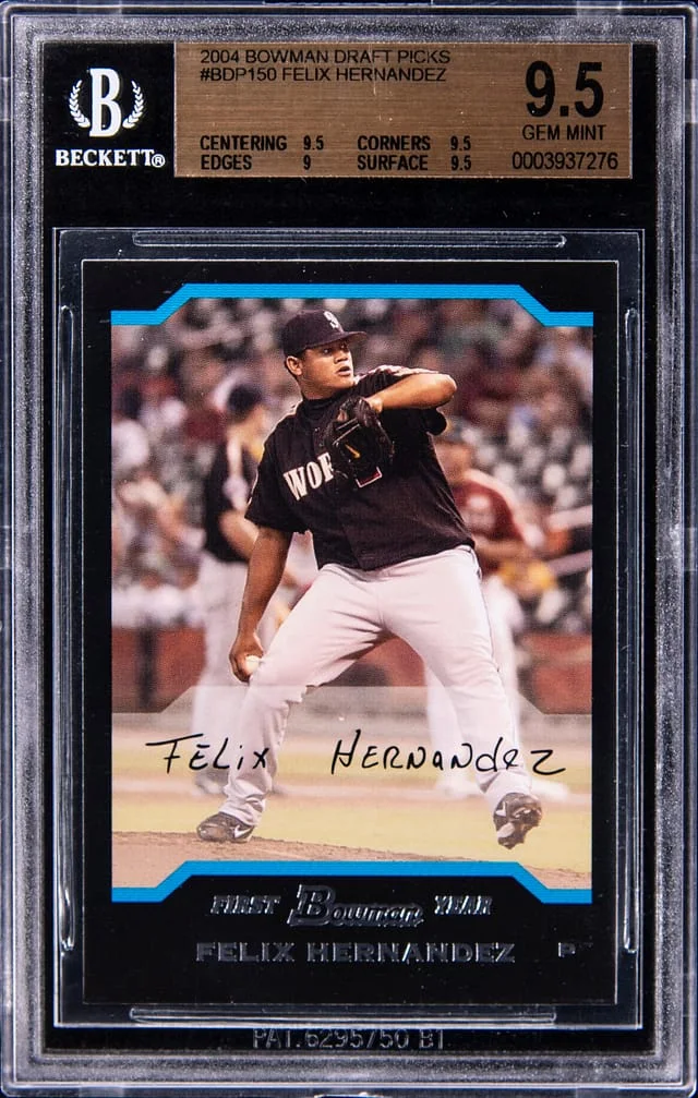 2004 Bowman Draft Picks Felix Hernandez #BDP150 card image