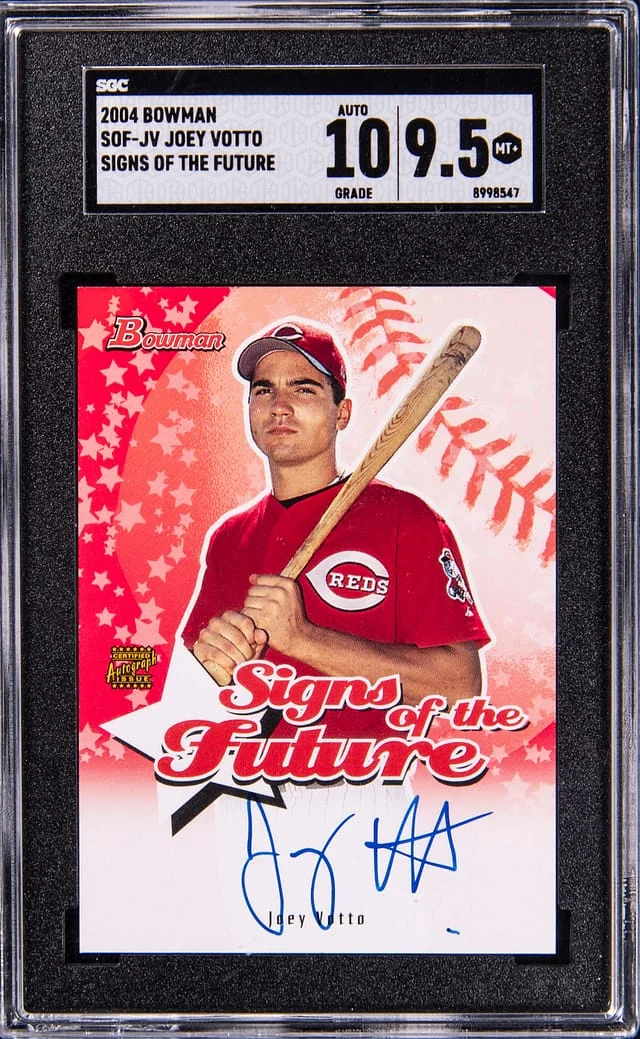 2004 Bowman Joey Votto Signs of the Future #SOF-JV card image