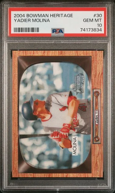 2004 Bowman Yadier Molina Heritage #30 card image