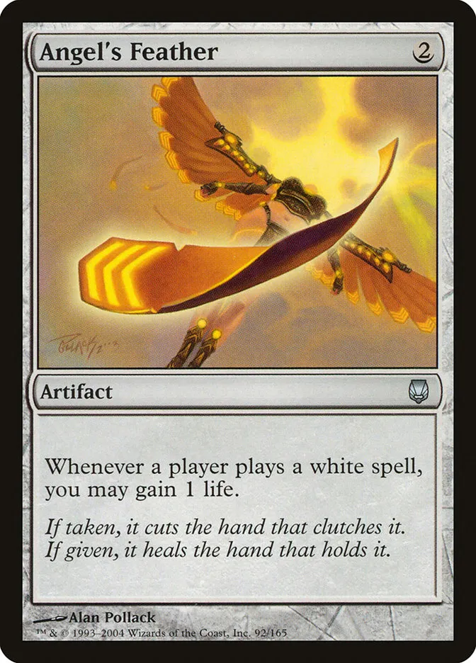 2004 Darksteel Angel's Feather uncommon #92 unlisted card image