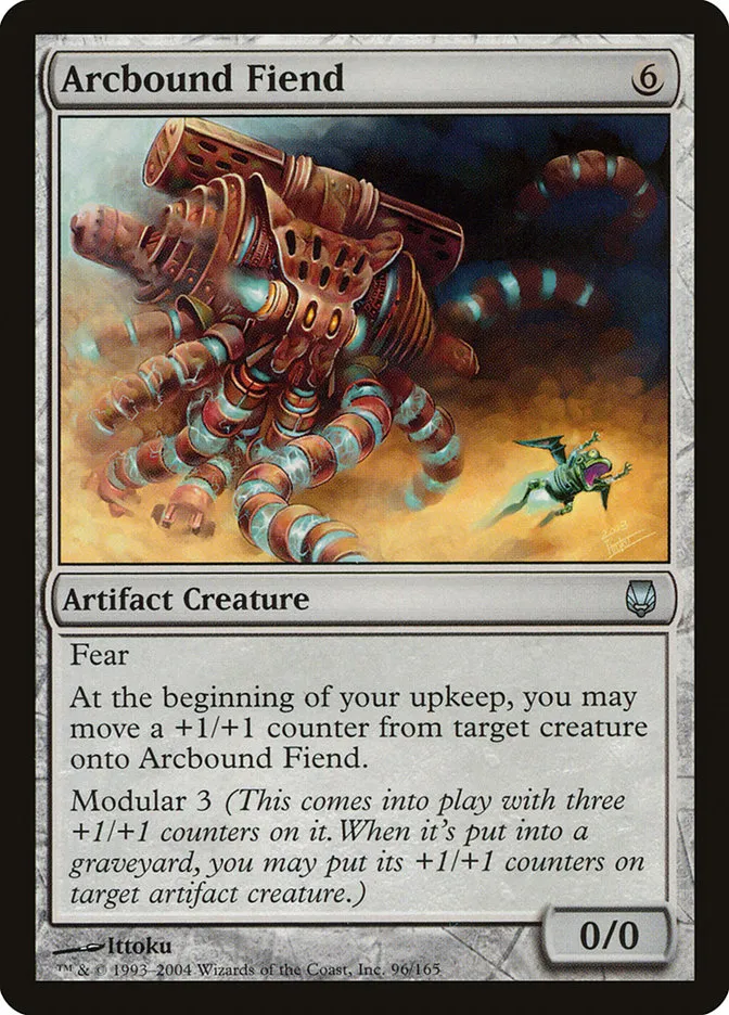 2004 Darksteel Arcbound Fiend uncommon #96 unlisted card image