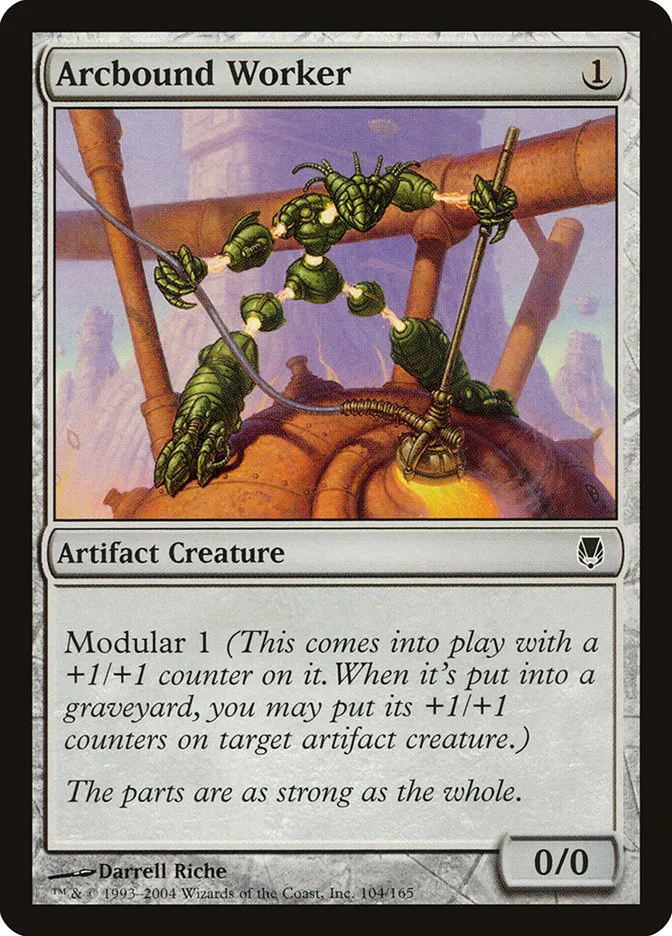 2004 Darksteel Arcbound Worker common #104 unlisted card image