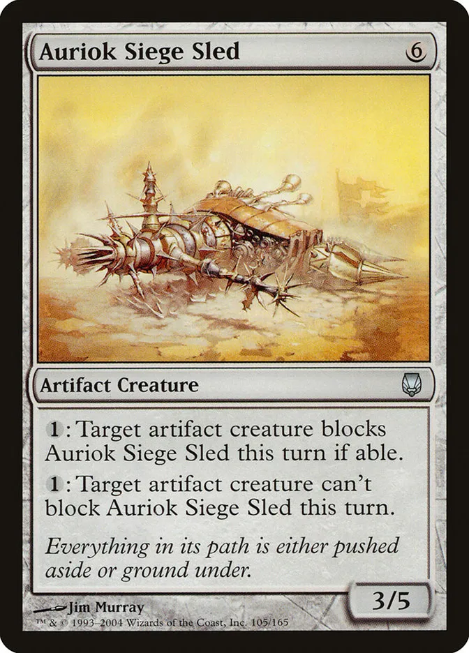 2004 Darksteel Auriok Siege Sled uncommon #105 unlisted card image