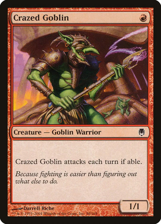 2004 Darksteel Crazed Goblin common #56 unlisted card image