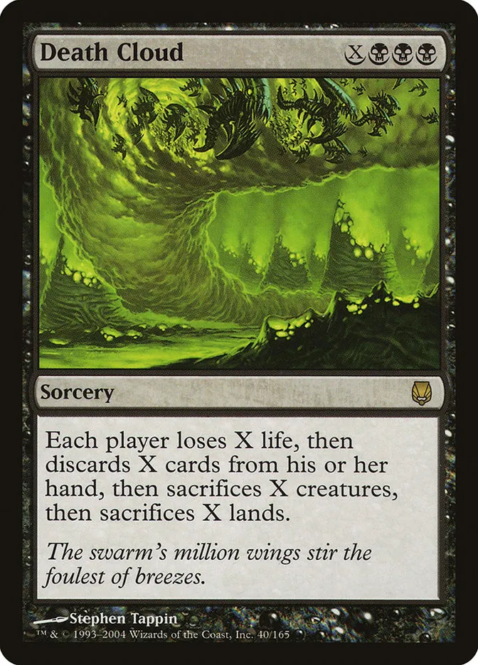 2004 Darksteel Death Cloud rare #40 unlisted card image