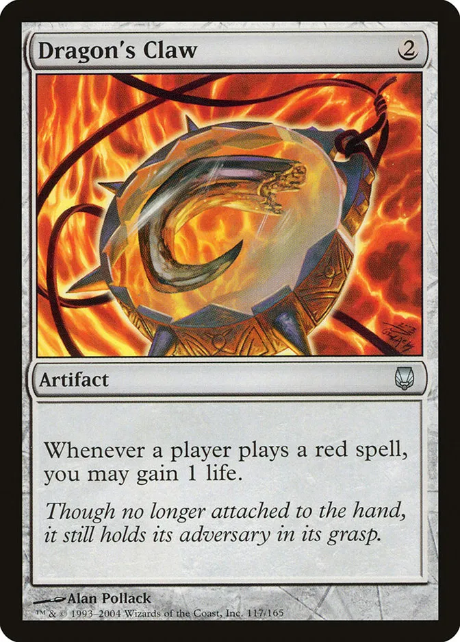 2004 Darksteel Dragon's Claw uncommon #117 unlisted card image
