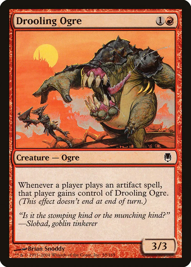 2004 Darksteel Drooling Ogre common #58 unlisted card image