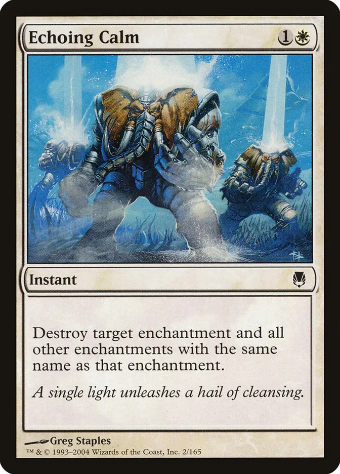 2004 Darksteel Echoing Calm common #2 unlisted card image