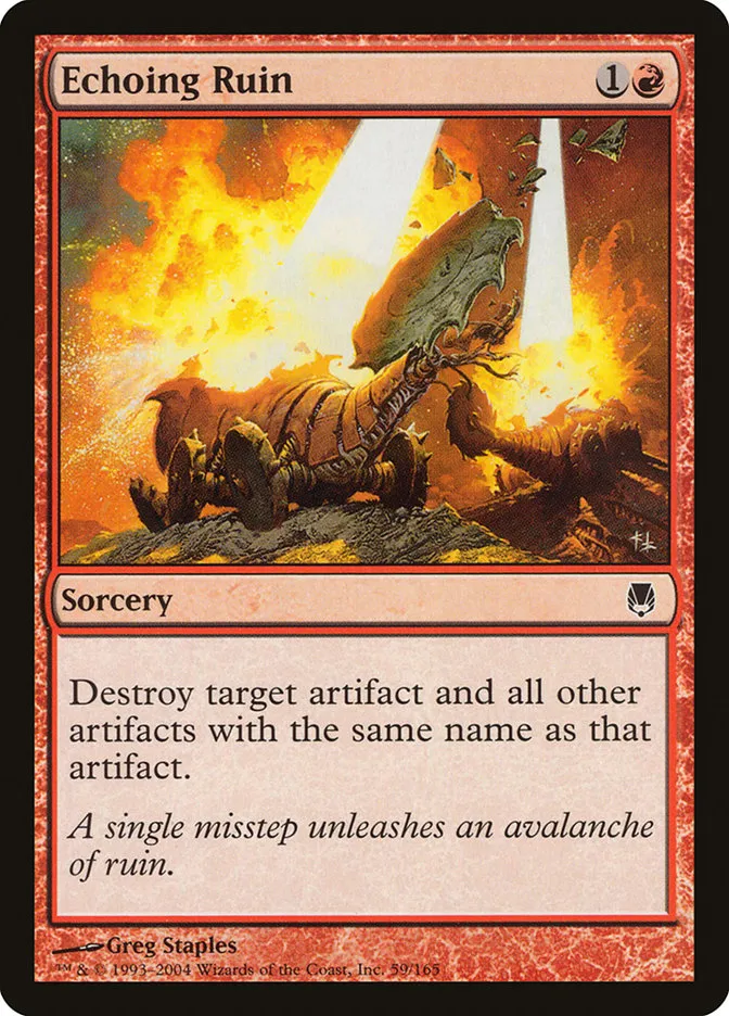 2004 Darksteel Echoing Ruin common #59 unlisted card image