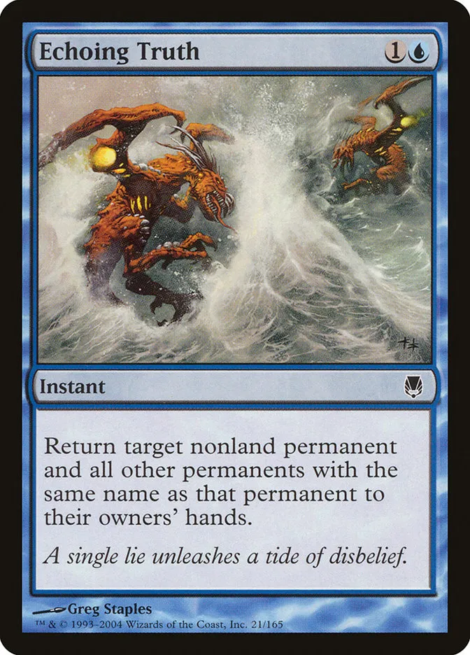 2004 Darksteel Echoing Truth common #21 unlisted card image