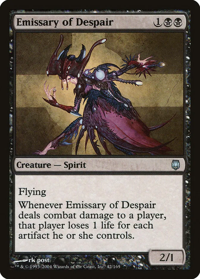 2004 Darksteel Emissary of Despair uncommon #42 unlisted card image
