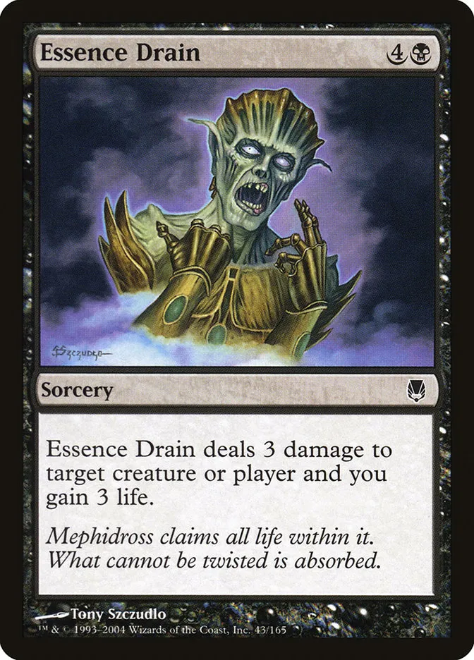 2004 Darksteel Essence Drain common #43 unlisted card image