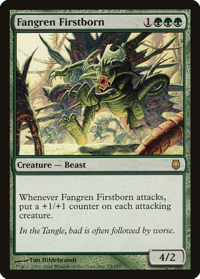 2004 Darksteel Fangren Firstborn rare #75 unlisted card image